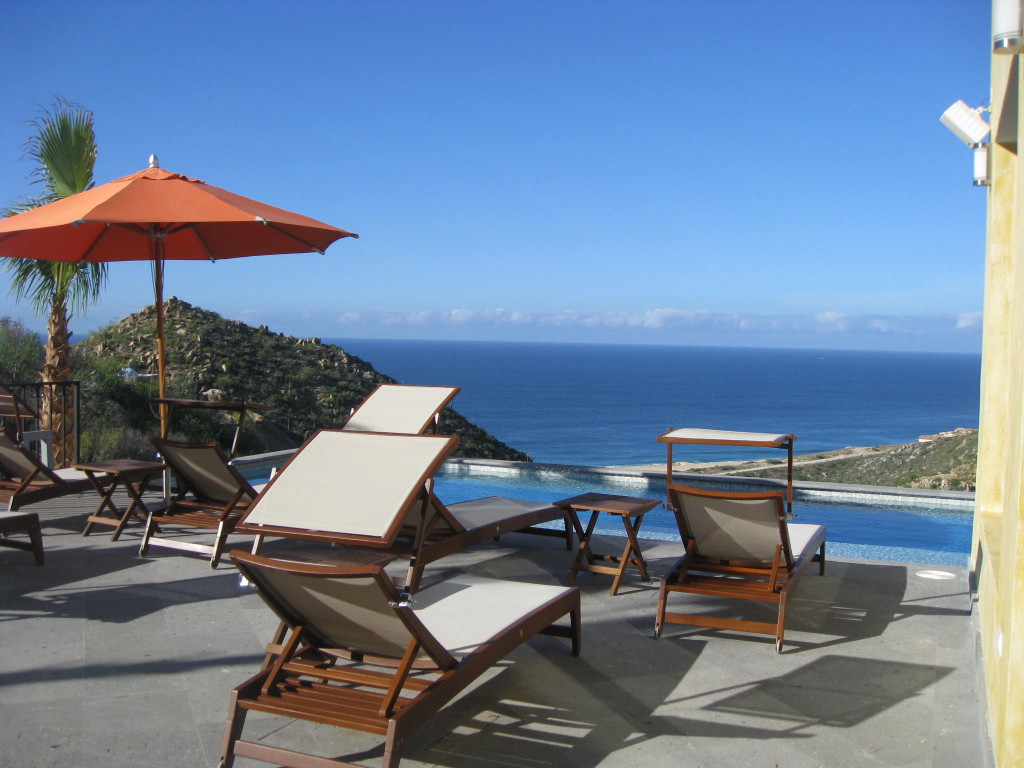 The Club, terrace area with lap pool and magnificent Pacific Ocean views
